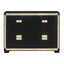 Lively - Dresser With Glitter Detail And Thick Bar Handle Hardware - Black