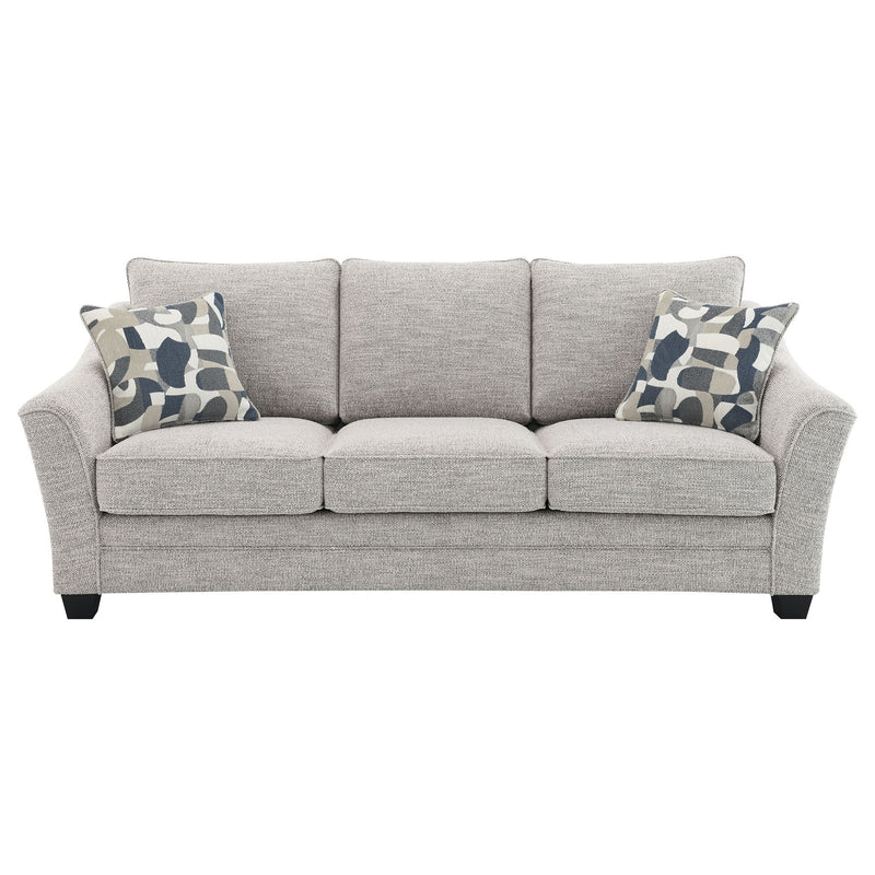 Mingle ] Upholstered Sofa - Light Gray
