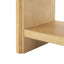 Fluted Console Table With Semi Circular Drawers - Natural