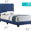 Channel Tufted Bed