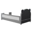Upholstered Daybed With Bear Shaped Headboard, Hydraulic System And Breathable Fence