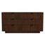 Lola - Dresser With 6 Drawers - Dark Brown