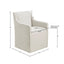 Traditional Skirted Dining Arm Chair