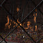 Minimalist Single Panel Iron Fireplace Screen With Diamond Design