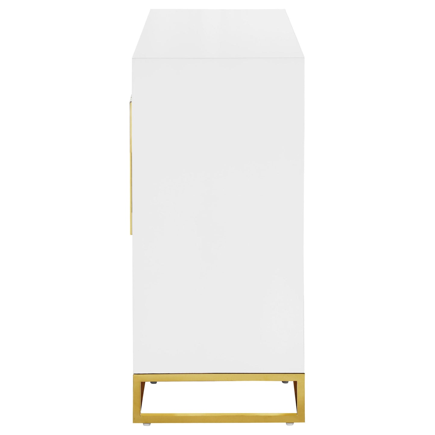 Synchrony - 2 Door Accent Cabinet With Art Deco Trim - White