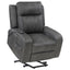 Mckinley - Upholstered Power Lift Recliner Chair With Remote Control - Gray