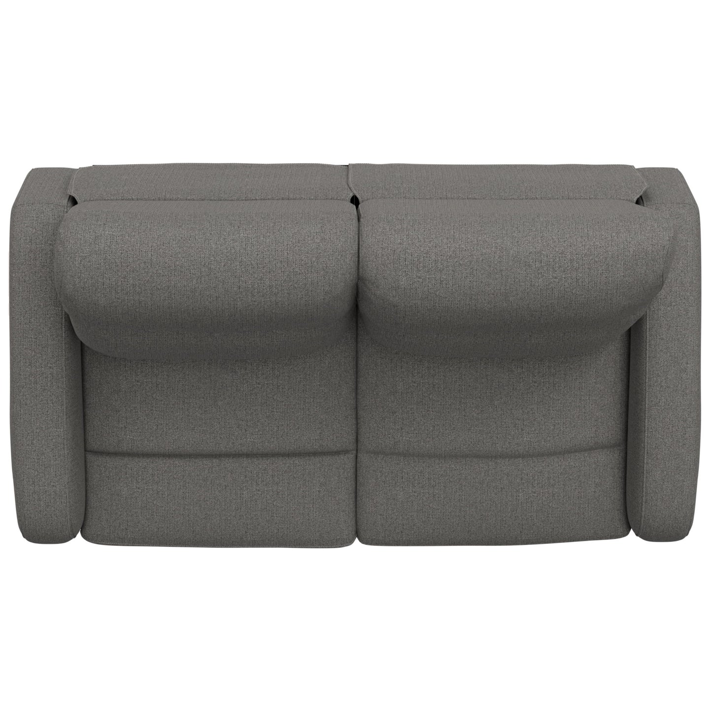 Manual Reclining Loveseat With Dual Seating Support For Living Room