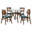 Oscar - Round Glass Dining Table Set