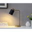 Dharma - Adjustable Table Lamp With Shade - Antique Brass