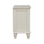 Cottage 3 Drawer Nightstand With Pull Out Tray - Cream White