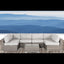 Seating Set With Cushions Handcrafted Wicker Design