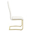 Whittingham - Dining Side Chair (Set of 4) - White / Gold