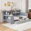 Daybed With 3 Drawers USB Ports And Desk
