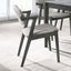 Modern Dining Chair And Zigzag Arm Design (Set of 2)