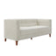 Modern 3 Seater Sofa, Upholstered Couch With Curved Armrests