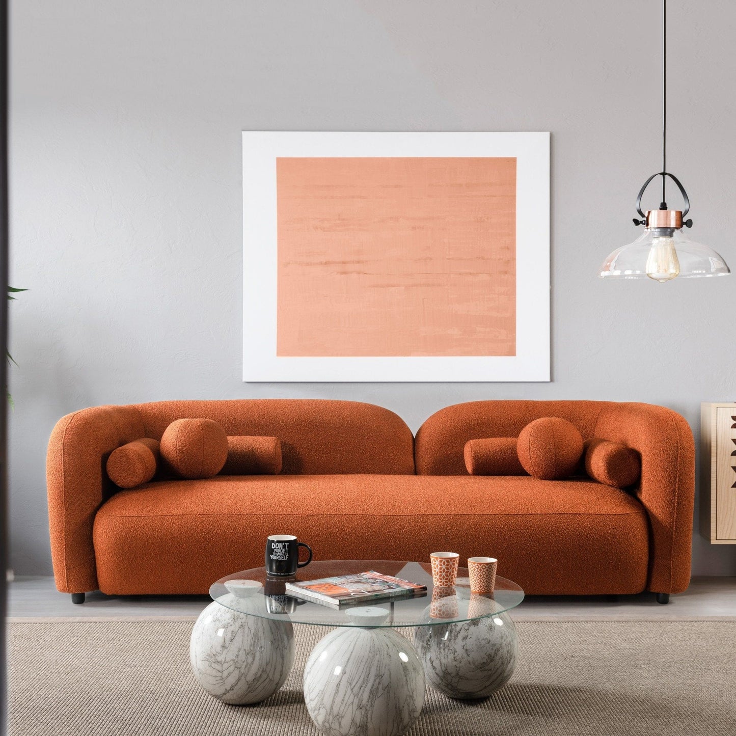 Donna - Japandi Style, Boucle Sofa