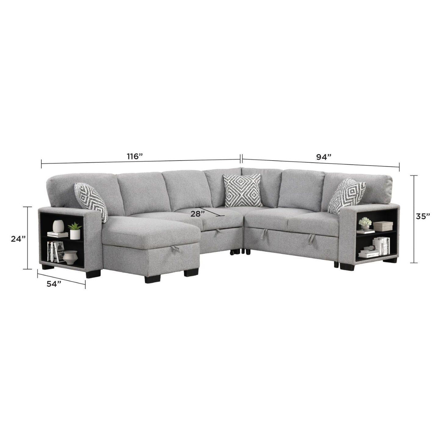 Cairo - Sectional With Pullout Sleeper