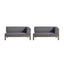 Brava - X Back Corner Bench
