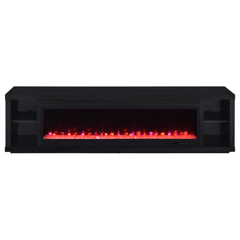 Joselyn - Fireplace TV Stand With Flame Visualizer - Black