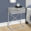 Accent Side Table, Storage Drawer, Spacious Tabletop, Contemporary & Modern