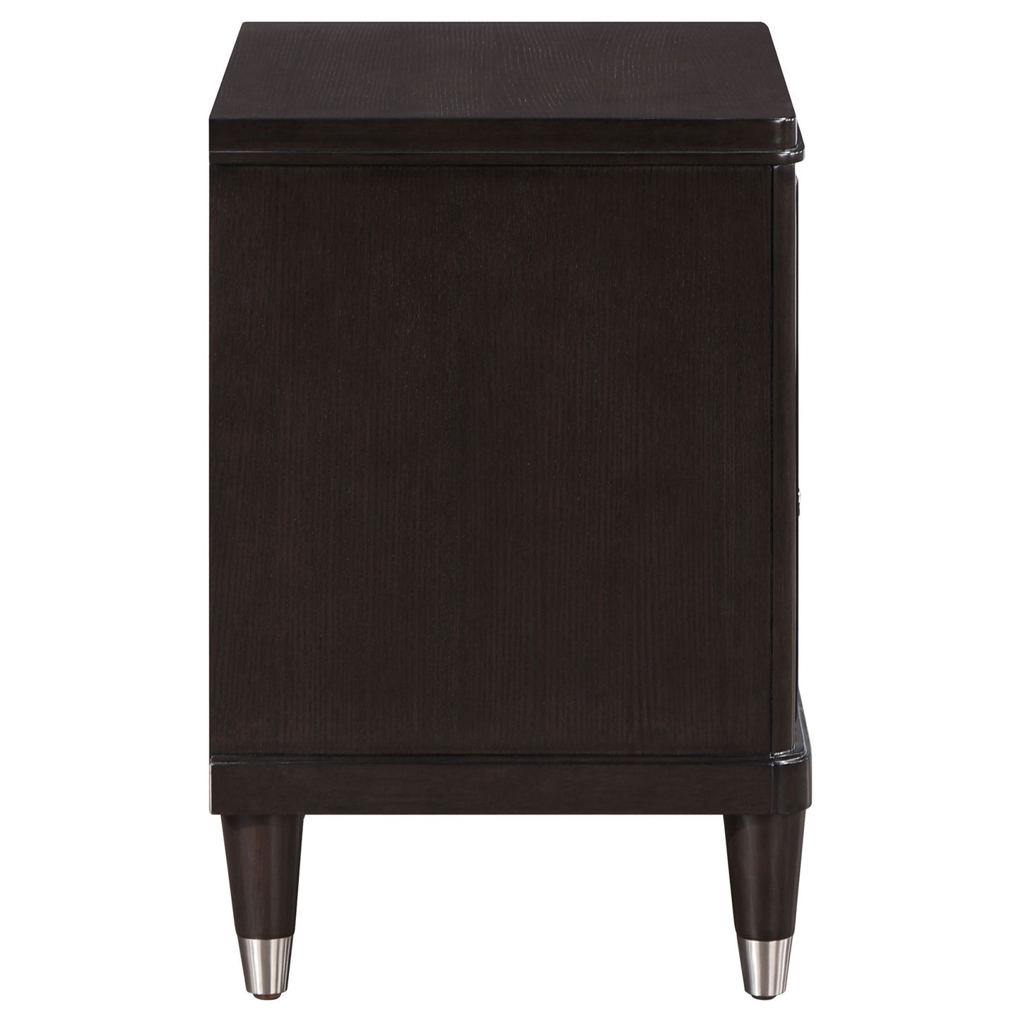 Niguel - 2 Drawer Nightstand With Felt Lined Top Drawer - Brown