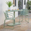 3 Piece Elegant Outdoor Bistro Set With 2 Chairs And Oval Table