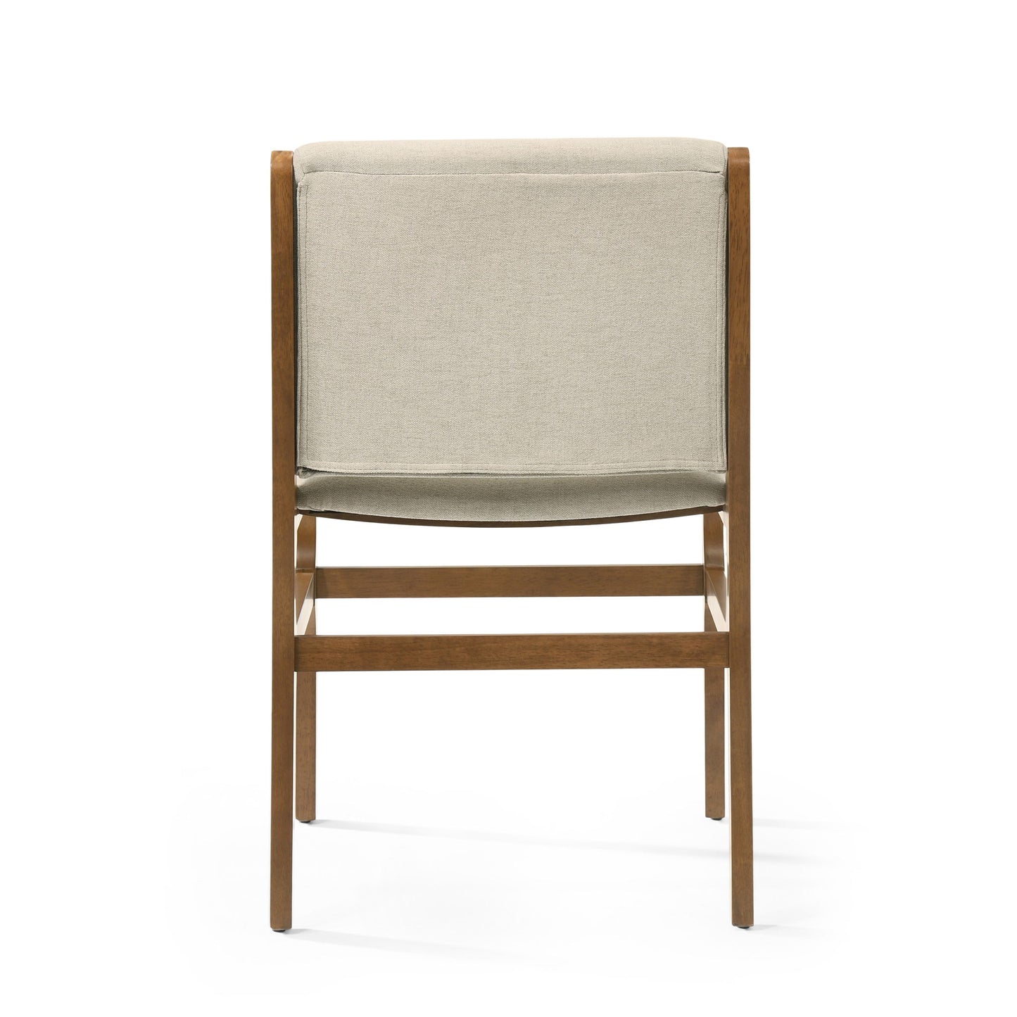 Contemporary Dining Chair Set Upholstered Fabric With Rubberwood Frame