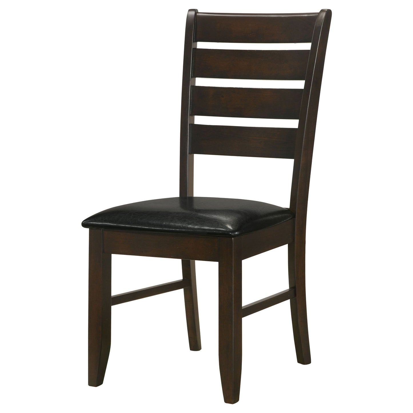 Padded Seat Side Chairs With Tapered Slats (Set of 2)