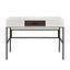 Verster - Writing Desk With USB - Black / Natural