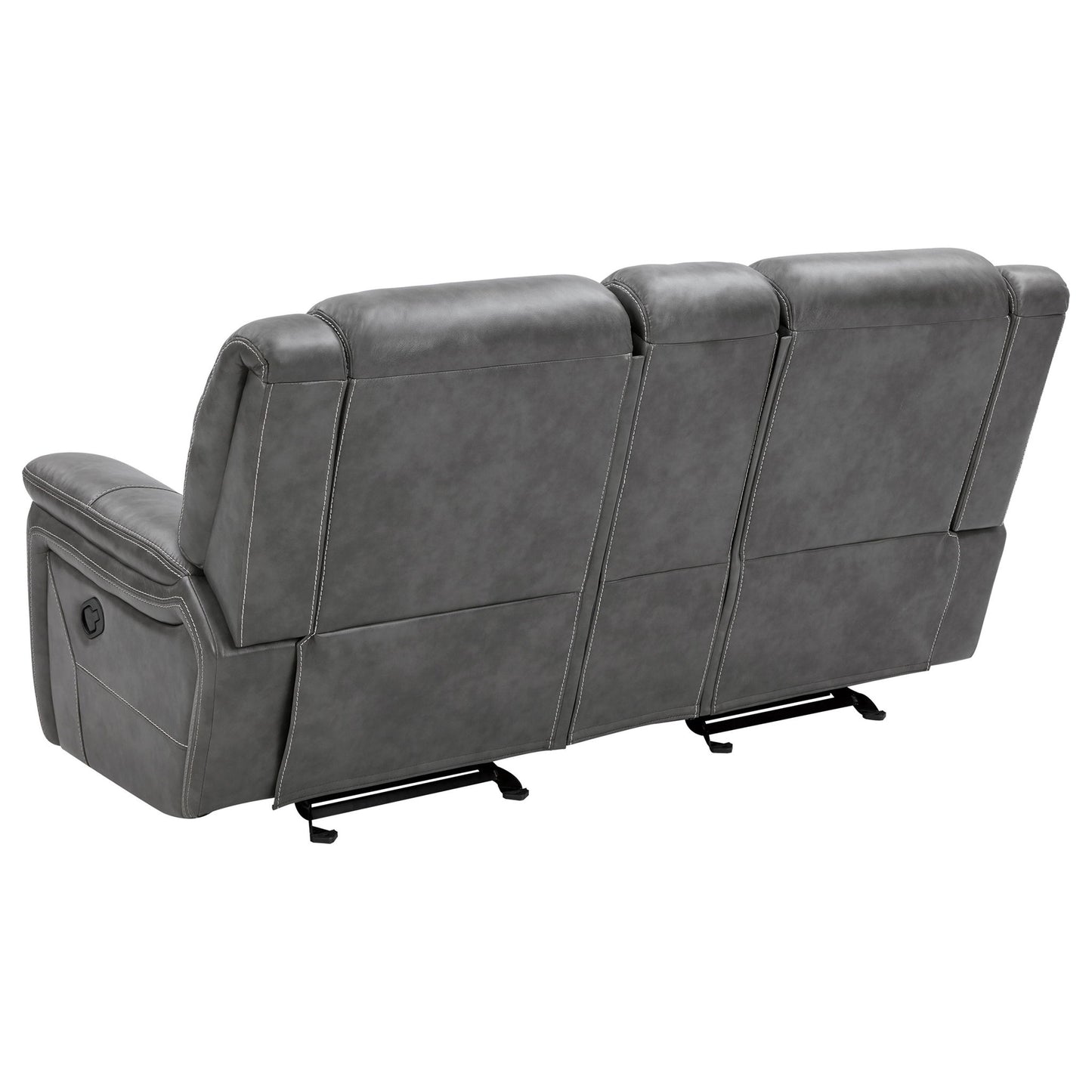 Carmen - Cool Motion Loveseat With Storage, With Reclining Function And Built In Storage - Gray