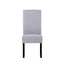 Amaranthine - Upholstered Dining Chair With High Back And Wood Legs (Set of 2) - Light Gray