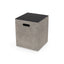 Modern Design Mgo Tank Holder Side Table With Ceramic Top - Black / Gray