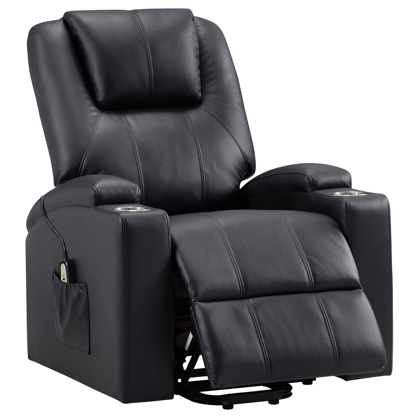 Macklin - Power Lift Massage Recliner With Heat And Dual Cupholders