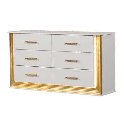 Obsession - 6 Drawer Dresser - White