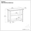 Amherst - 2 Shelf Bookcase - Brown