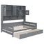 Daybed With All-In-One Cabinet And Shelf