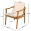 7 Piece Outdoor Patio Dining Set With & 6 Arm Chairs
