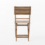 Outdoor Foldable Wood Dining Chair With Slat Design (Set of 2)