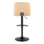 Stella - Contemporary Adjustable Barstool Stool With Swivel And Rounded T Footrest (Set of 2)