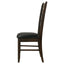 Padded Seat Side Chairs With Tapered Slats (Set of 2)