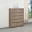 Gibbons Barley - 5 Drawer Bedroom Chest - Brown