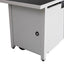 Outdoor 43" Rectangular Fire Pit Table With Adjustable Flame Control - White