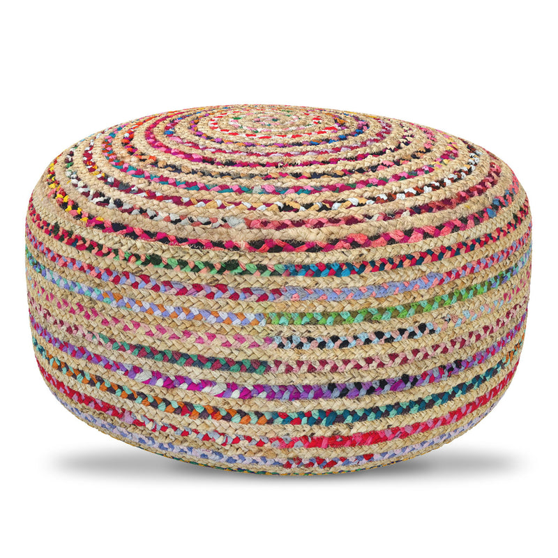 Margo - Large Round Pouf - Multicolor