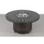 Patio Seating Group For 4 With Cushions And Fire Pit Table - Brown