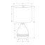 Lighting, Modern Table Lamp - Cream