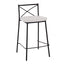 Modern Charlotte - Contemporary Fixed Height Counter Stool (Set of 2)