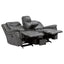 Carmen - Cool Motion Loveseat With Storage, With Reclining Function And Built In Storage - Gray