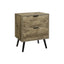 Accent Table With Storage Drawers - Brown