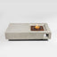 Propane Gas Fire Pit Table, 50000 Btu, Rectangular For Outside - Light Gray