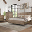 Queen Canopy Bedroom Set With A 2 Drawer Nightstand A Dresser With Poster Mirror And A Door Chest - Sand
